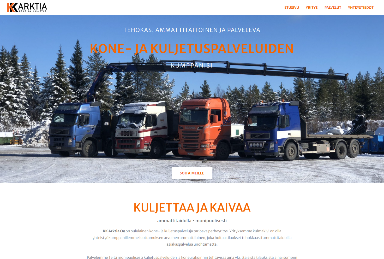 kkarktia-kuljetuspalvelu-verkkosivusuunnittelu-laamafusion